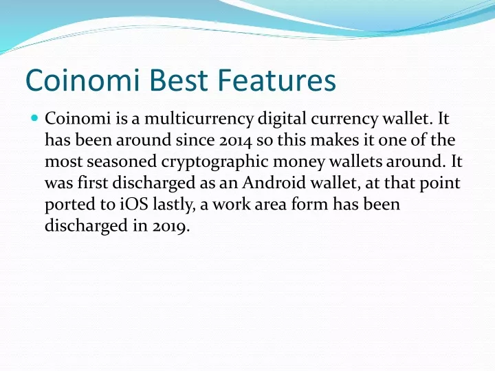 coinomi best features