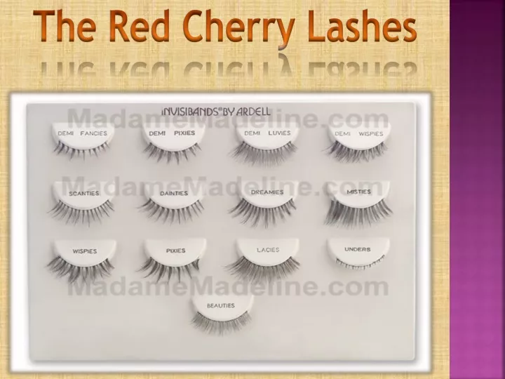 the red cherry lashes