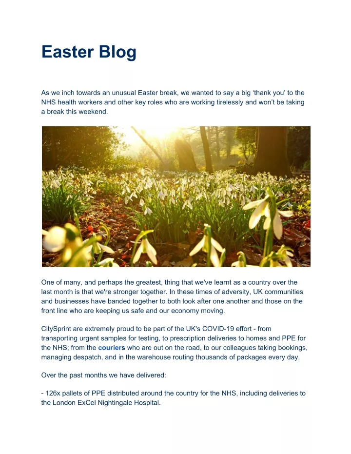 easter blog