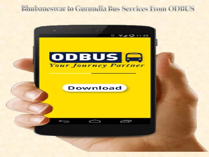 bhubaneswar to gurundia bus services from odbus
