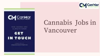 Cannabis Staffing Agency Vancouver - CanMar Recruitment