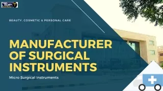 Manufacturer of Surgical Instruments