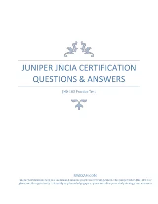 juniper jncia certification questions answers