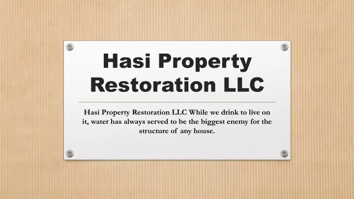 hasi property restoration llc