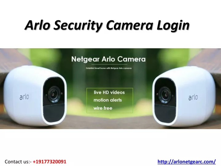 arlo security camera login