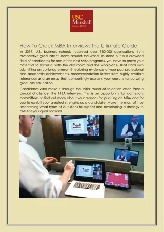 how to crack mba interview the ultimate guide