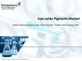 Iron Oxide Pigments Market to Set Phenomenal Growth by 2025