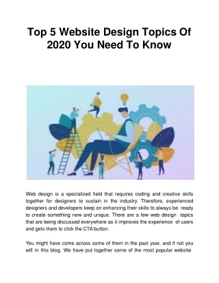 top 5 website design topics of 2020 you need to know