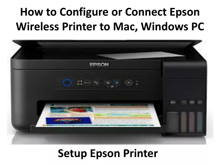 how to configure or connect epson wireless printer to mac windows pc
