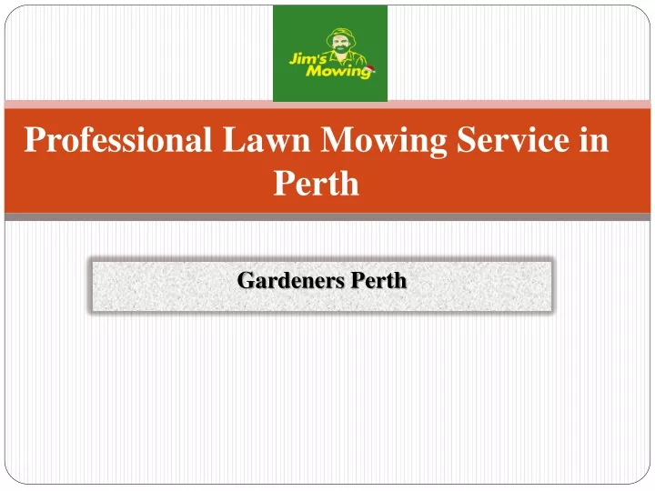 professional lawn mowing service in perth
