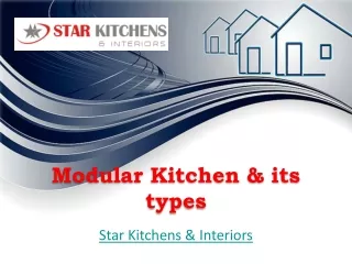 modular kitchen its types