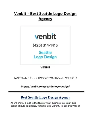 Venbit - Best Seattle Logo Design Agency