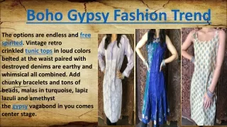 boho gypsy fashion trend