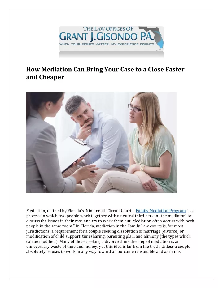 how mediation can bring your case to a close