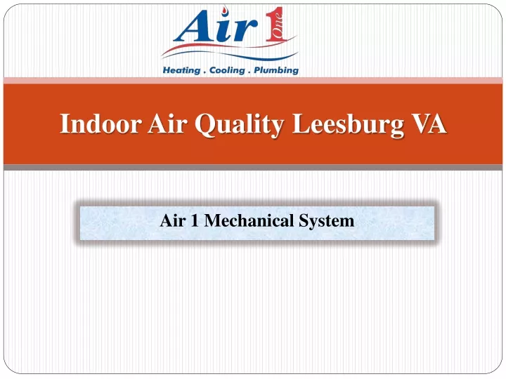 indoor air quality leesburg va