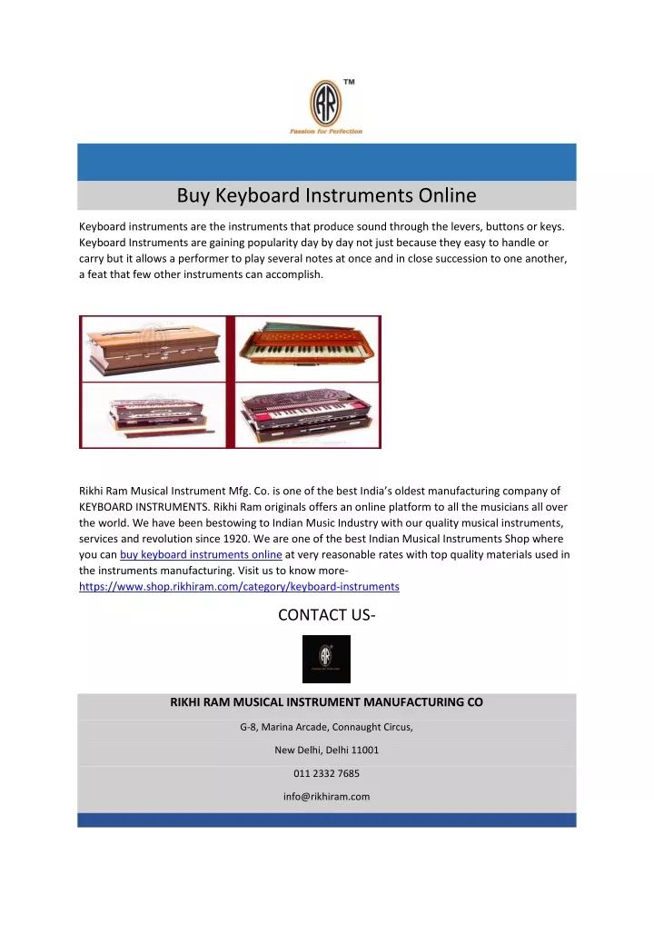buy keyboard instruments online