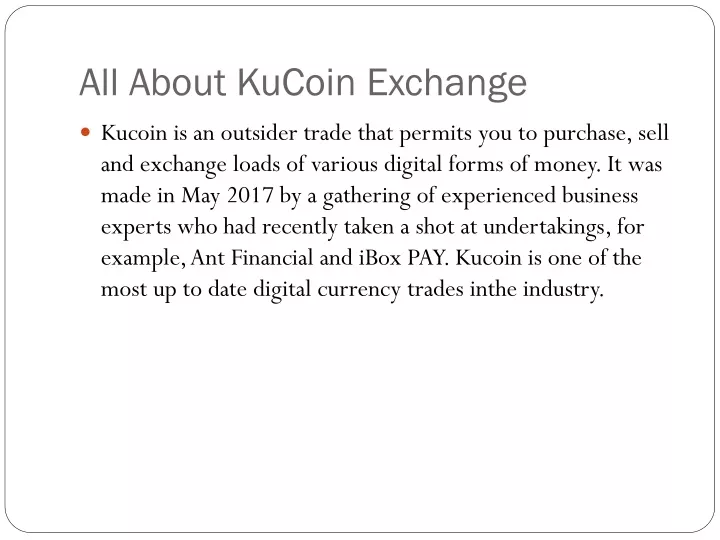 all about kucoin exchange
