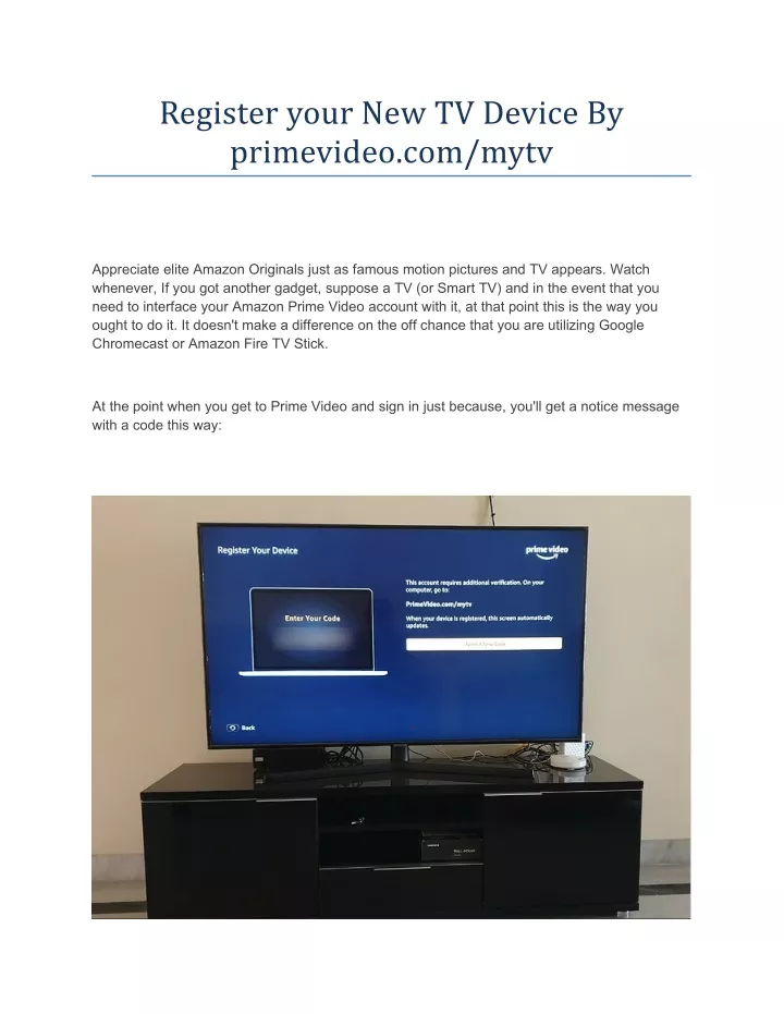 register your new tv device by primevideo com mytv