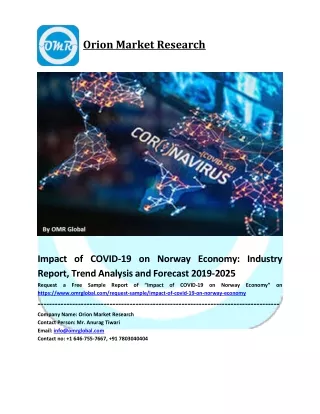 Impact of COVID-19 on Norway Economy -  Size, Share, Trends & Forecast 2019-2025