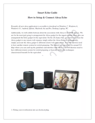 smart echo guide