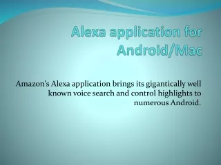 alexa application for android mac