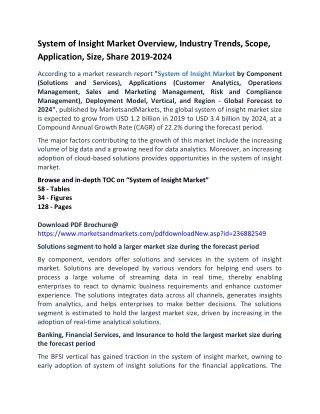 system of insight market overview industry trends