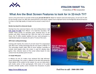 iffalcon smart tvs