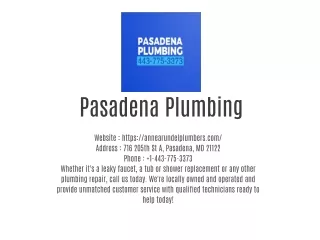 Pasadena Plumbing