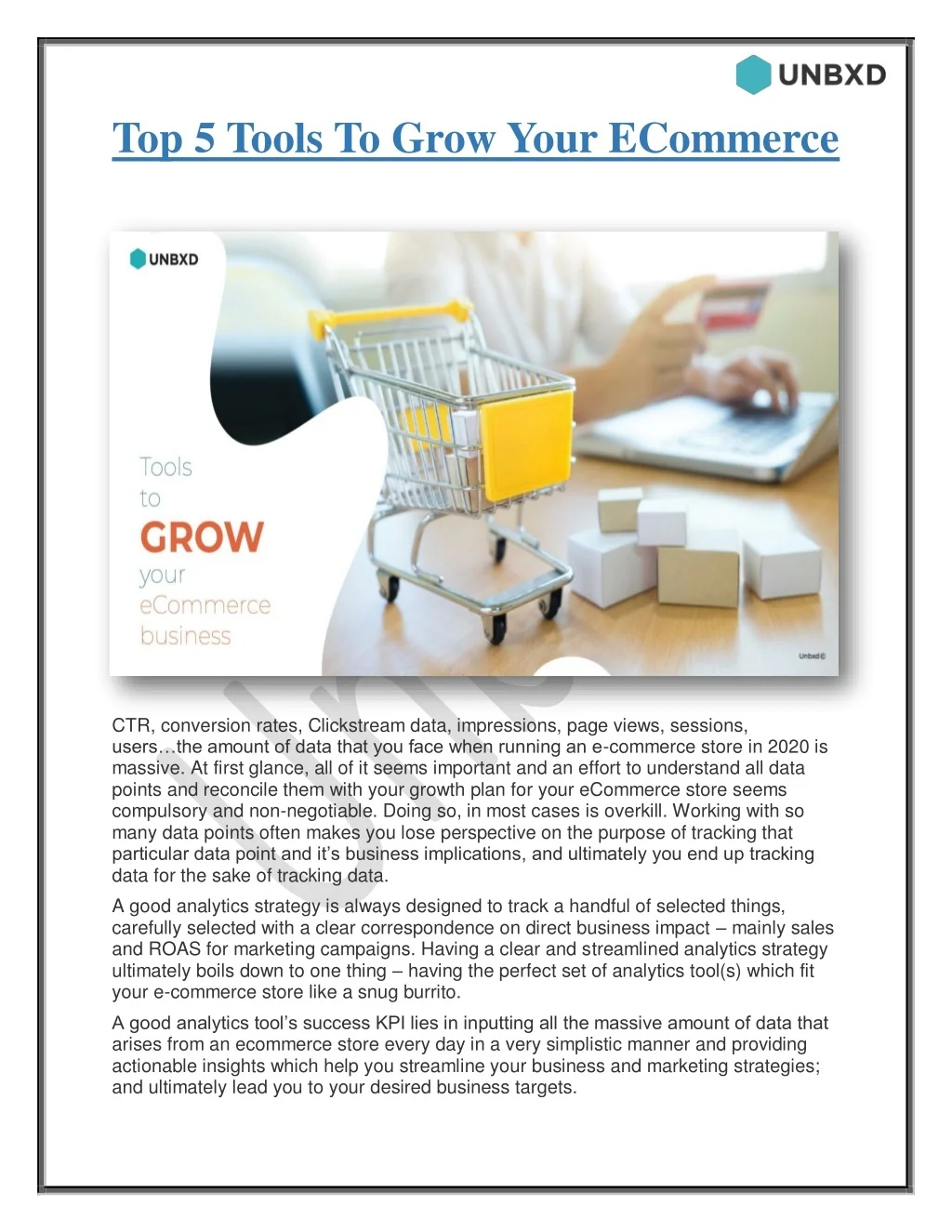 PPT - Top 5 Tools To Grow Your ECommerce PowerPoint Presentation, free ...
