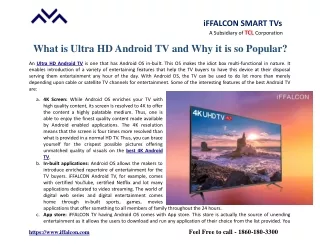 iffalcon smart tvs