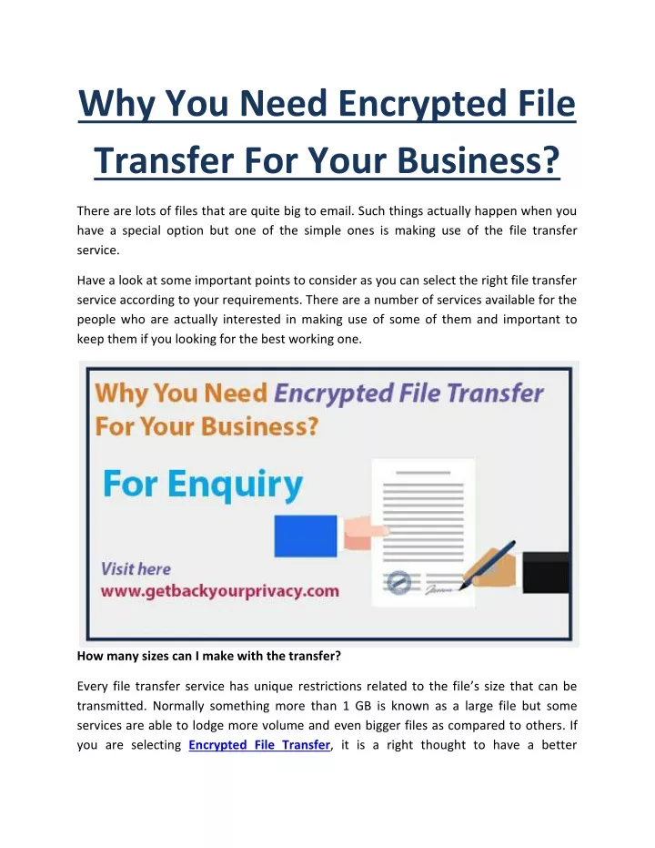 why you need encrypted file transfer for your
