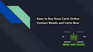 Buy Rove Carts Online