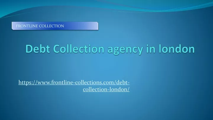 debt collection agency in london