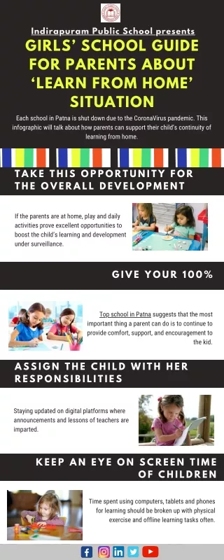 Girls’ school guide for parents about ‘learn from home’ situation