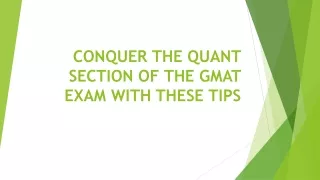 conquer the quant section of the gmat exam with these tips