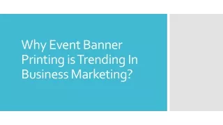 Why Event Banner Printing is trending In Business Marketing?