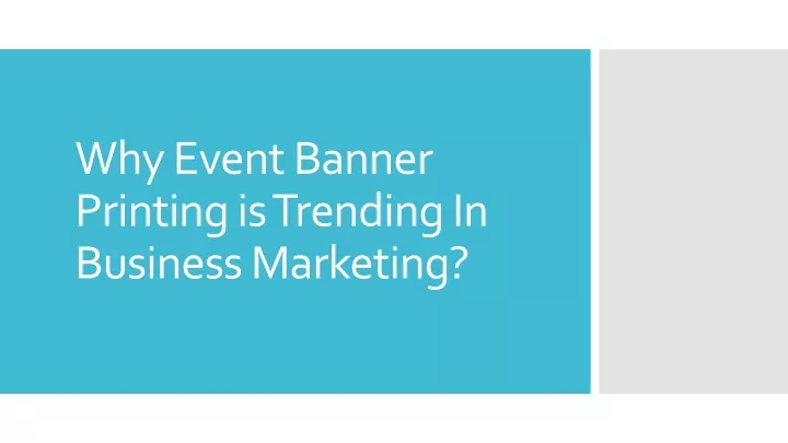 why event banner printing is trending in business marketing