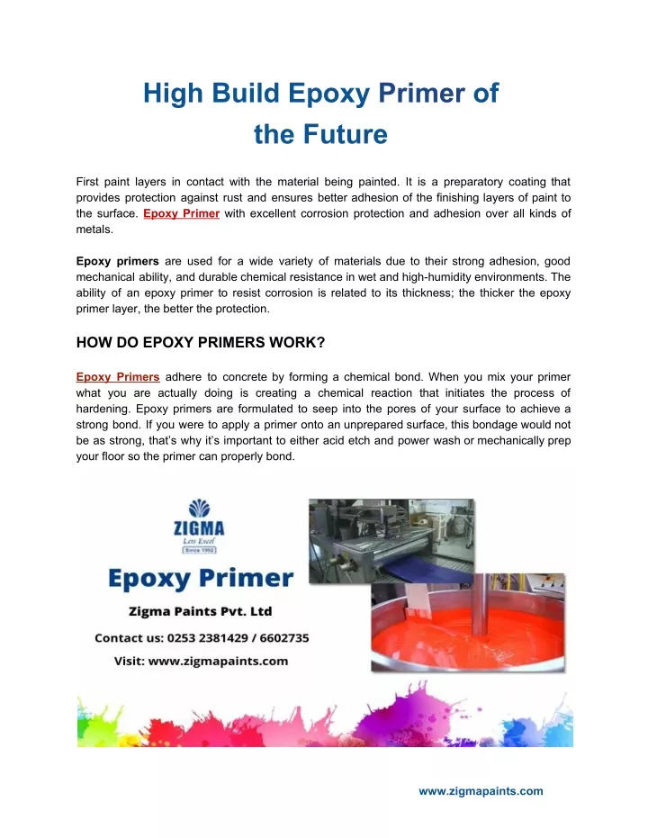 high build epoxy primer of the future