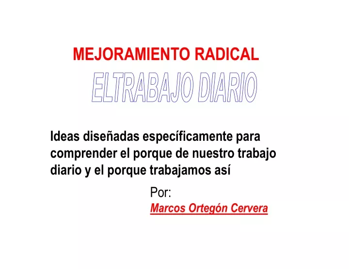 mejoramiento radical