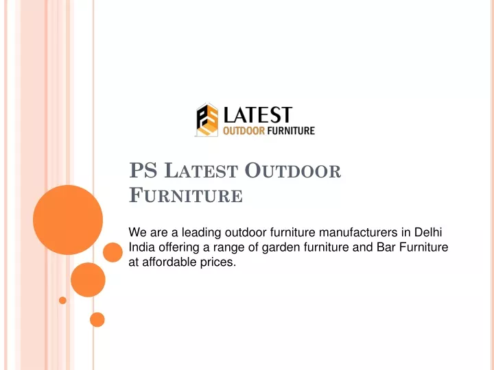 ps latest outdoor furniture