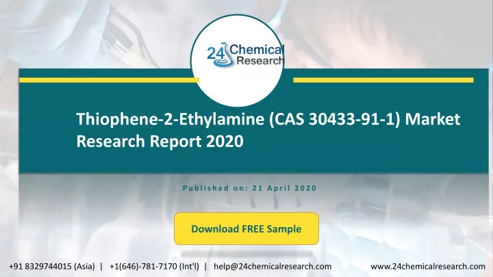 thiophene 2 ethylamine cas 30433 91 1 market