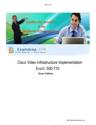 Video Infrastructure Implementation exam 500-710 Dumps PDF, Android & Desktop Software