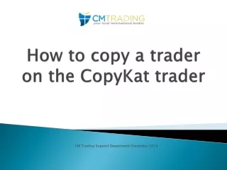 cm trading support department december 2014