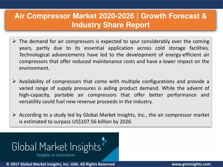 air compressor market 2020 2026 growth forecast