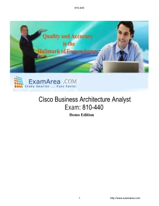 Cisco Business Architecture Analyst exam 810-440 Dumps PDF, Android & Desktop Software