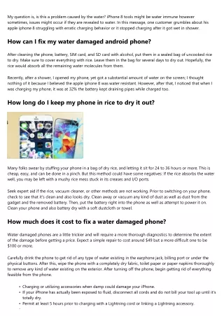 Just how to Conserve a Damp Cell Phone: 14 Steps