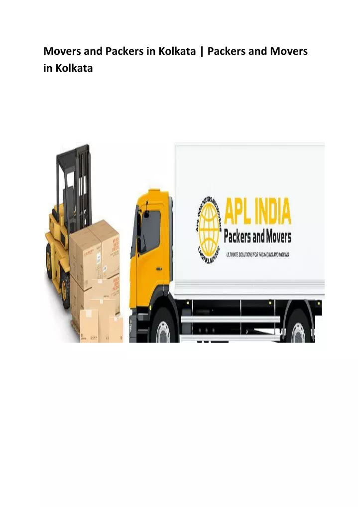 movers and packers in kolkata packers and movers
