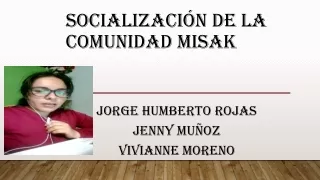 Socializacion  del pueblo misak