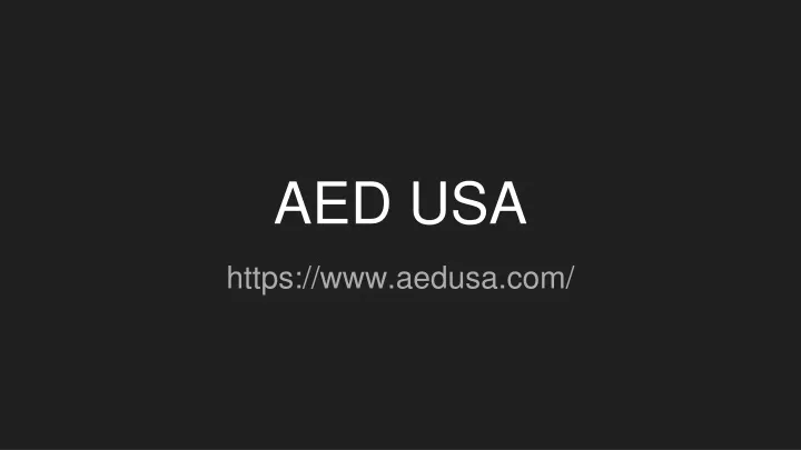 aed usa