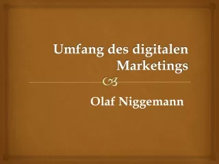 Olaf Niggemann - Umfang des digitalen Marketings in Zukunft